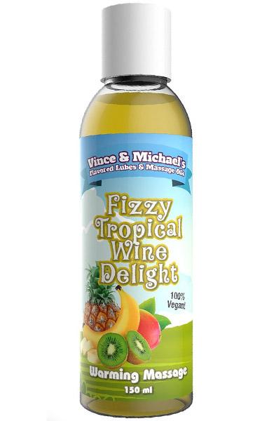 Fizzy Tropical Wine Delight Warming Massage 150ml Massageolja