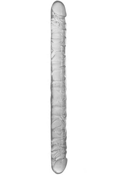 Realistic Double Dildo Clear 45 cm  Dubbeldildo