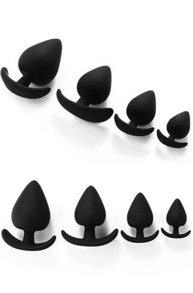 Kiotos Silicone Anchor Anal Plug Set 4-pack Analpluggar paket