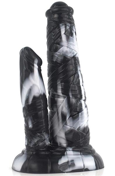 Zombidick Dildo Black/White 25,5 cm Dragon dildo
