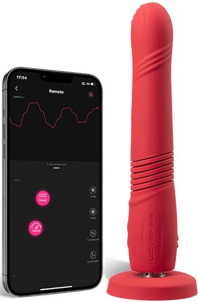 Lovense Gravity Thrusting Dildo App Controlled Fjärrstyrd dildo