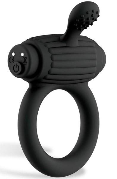 Dully Silicone Vibrating Penis Ring USB Penisring med vibrator