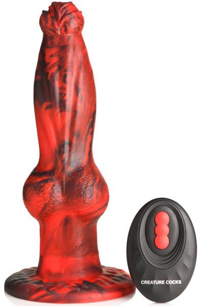 Hel-Wolf Thrusting & Vibrating Dildo 22 cm Dragon dildo