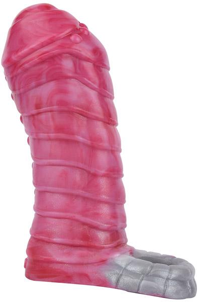 Pink Alien Fantasy Sleeve Red 15,5 cm Penisförlängare/Sleeve