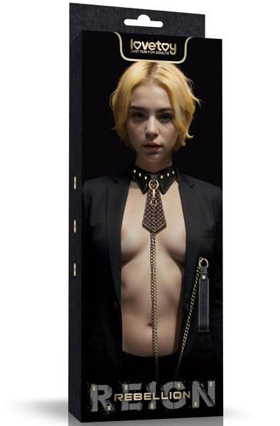 Lovetoy Rebellion Reign Collar With Chain Halsband & koppel