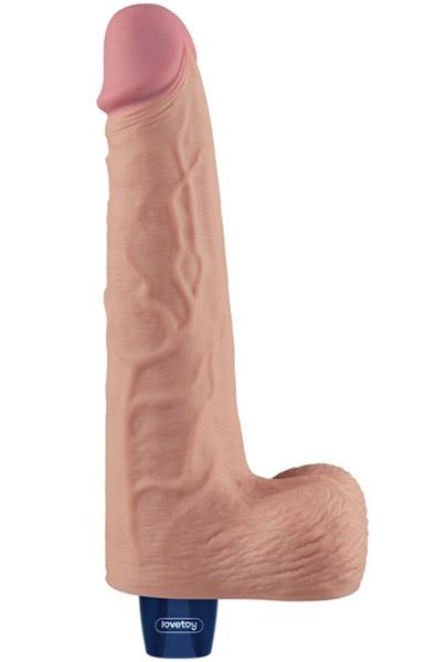 Rechargeable Vibrating Dildo 25,3 cm Dildo med vibrator