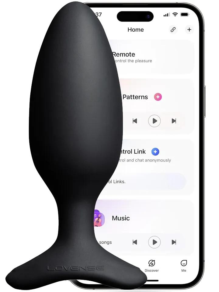 Lovense Hush 2 Vibrating Butt Plug 45mm Fjärrstyrd analplugg