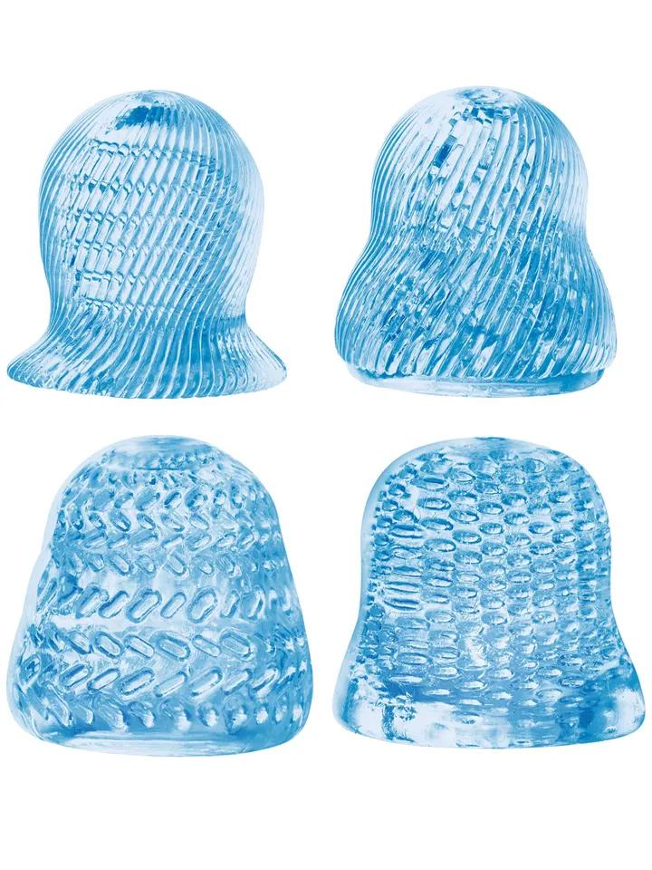 The Fedora 4in1 Glans Stroker Set Blue Stroker