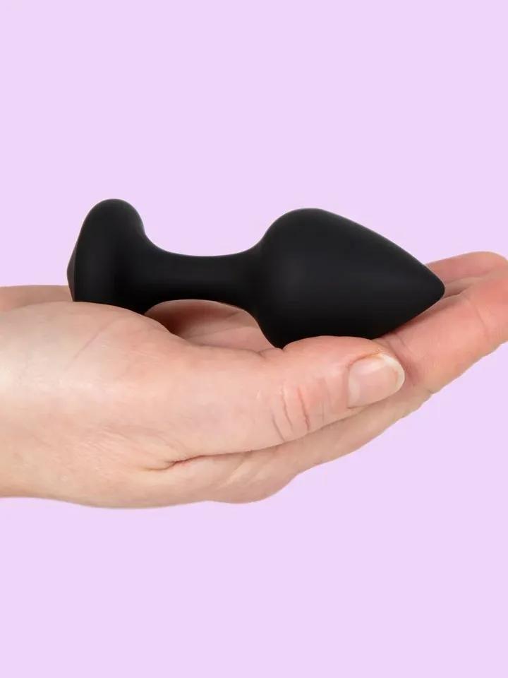 The Best Silicone Beginner Plug Black Small Analplugg