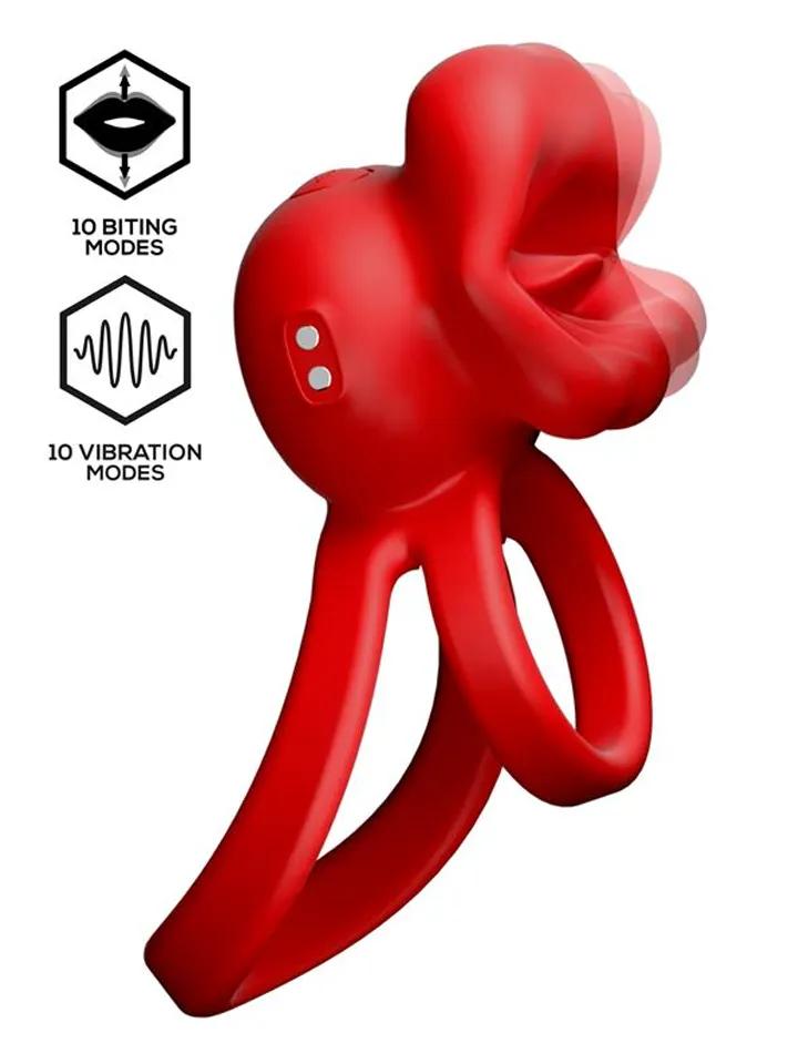 Bittey Cock Ring With Vibration & Biting Penisring med vibrator