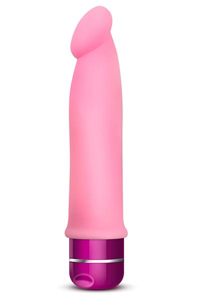 Luxe Purity Pink Dildo med vibrator