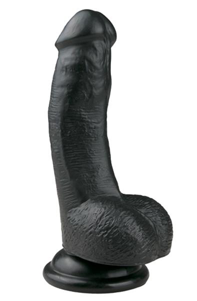 Easytoys Realistic Dildo Black 15 cm Liten dildo