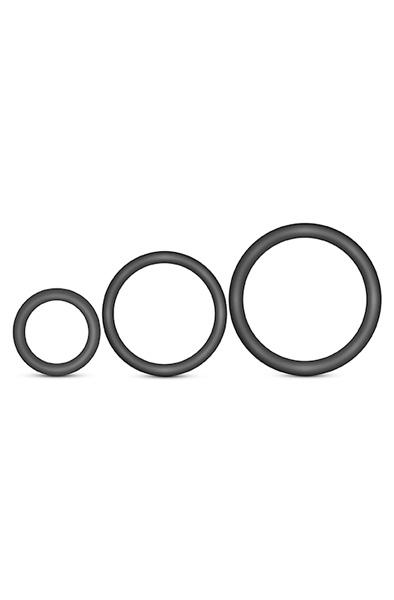 VS4 Cock Ring Set Black Penisringar paket