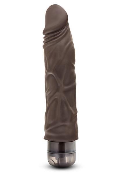 Dr. Skin Cock Vibe 10 Chocolate 22,5cm Dildo med vibrator