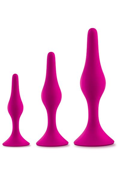 Luxe Beginner Plug Kit Pink Analpluggar paket