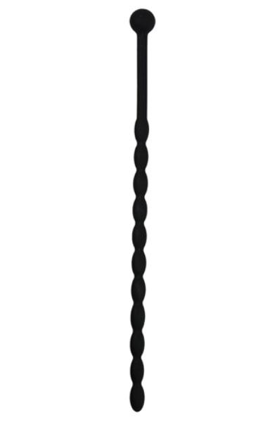 Sinner Gear Ribbed Silicone Dilator Black Dilator
