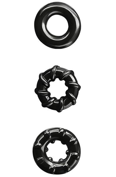 NS Novelties Renegade Dyno Rings Black Penisringar paket