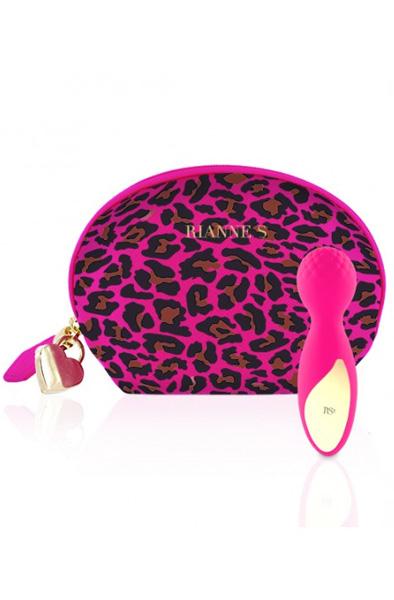 RIANNE S Lovely Leopard Mini Pink Magicwand / Massagewand