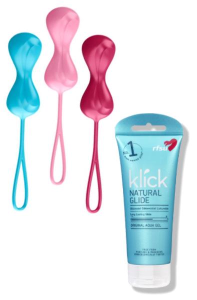 Knip-paket Satisfyer balls & RFSU Glidmedel Paketerbjudande