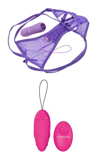 Cheeky Panty Thrill-Her + Vibrating Egg Remote Control Paketerbjudande