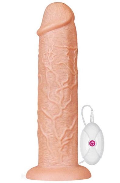 Lovetoy Realistic Long Vibrating Dildo 28 cm XL dildo med vibration