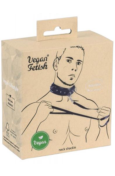 Vegan Fetish 100% Vegan Collar With Leash Bondage Halsband & Koppel