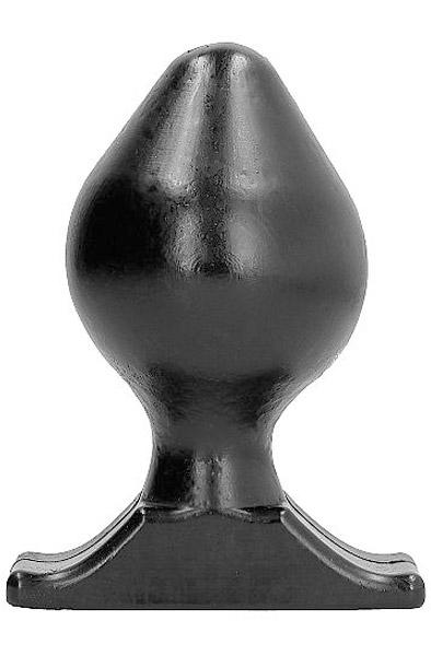 All Black Vinyl Anal Plug 16,5 cm Grövre analplugg