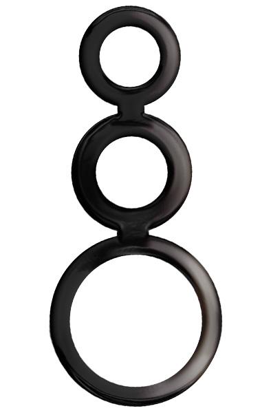 Addicted Toys Rings Set For Penis Black Penisring