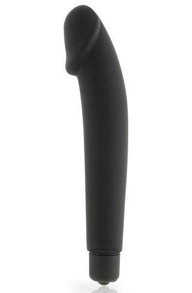 Dolce Vita Realistic Black Silicone Vibrator