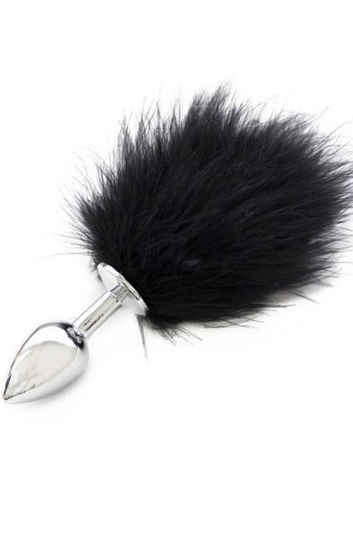 TOYZ4LOVERS Bunny Anal Plug Black Analplugg med svans