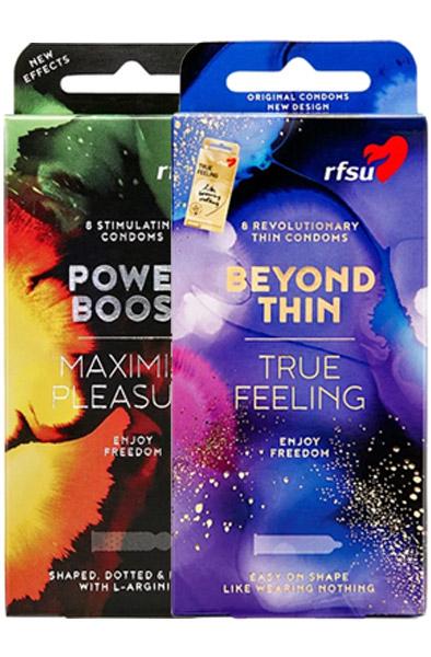 RFSU Beyond Thin 8st + Power Boost 8st Paketerbjudande