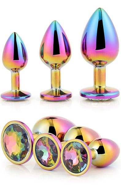 Gleaming Love Multicolour Plug Set Analpluggar paket