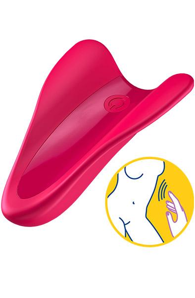 Satisfyer High Fly Finger Vibrator Red Klitorisvibrator