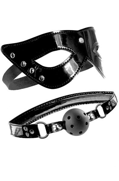 Masquerade Mask & Ball Gag Gagball