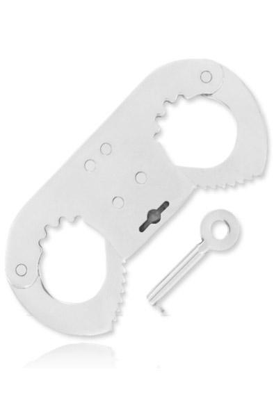 Hard Metal Thumb Cuff Handbojor