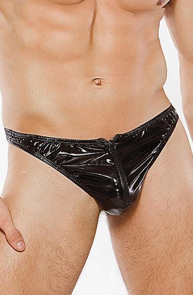 Zeus Wetlook Zipper Thong O/S Stringkalsong