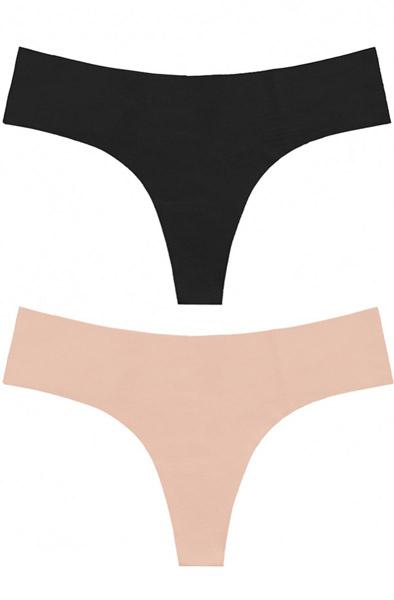 Bye Bra Invisible Thong 2-pack XL Sömlösa trosor