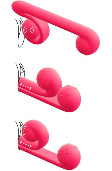 Snail Vibe Duo Vibrator Pink Vibrator