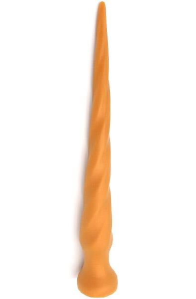 Gold Play Twist Large 62 cm Ø7,5 cm Extra lång analdildo