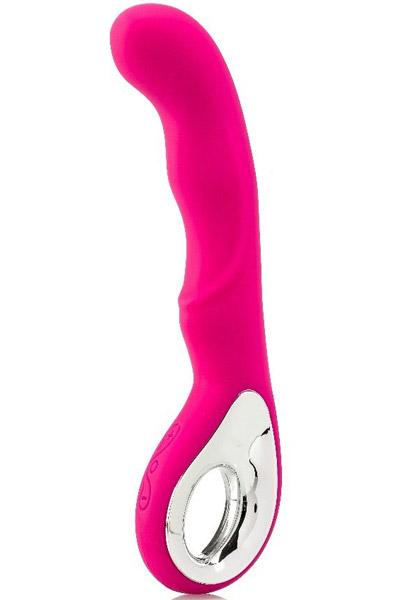 G-Spot Vibrator USB-Rechargeable Pink 20cm G-punktsvibrator