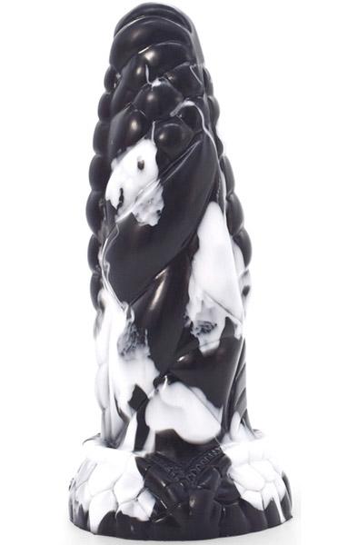 Dildo Pythor Black-White 23 cm Dragon dildo