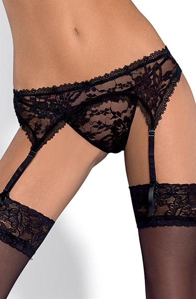 Obsessive Catia Garter Belt & Thong L/XL Strumpebandshållare