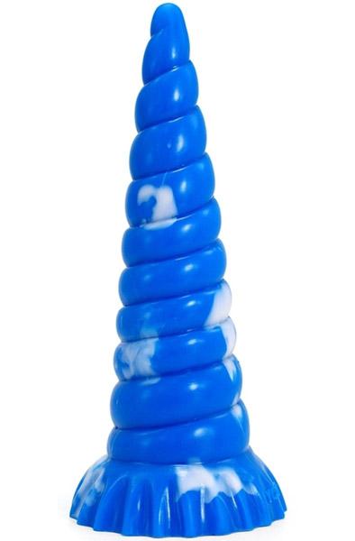 Plug Korn Blue-White 25 cm Dragon dildo