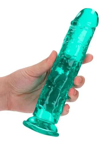 Crystal Clear dildo 20 cm, Turkos
