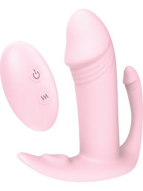 Dream Toys Vibes of Love, Rechargeable Remote Tri-Pleasurer, rosa