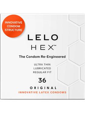 LELO HEX, Kondomer, 36-pack