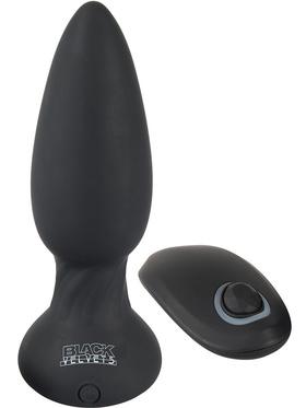 Black Velvets Remote Controlled Rotating & Vibrating Plug