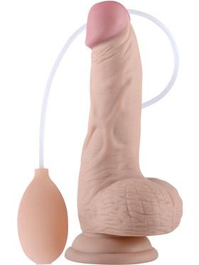 LoveToy Soft Ejaculation Cock with Balls, 20 cm