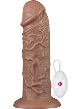 LoveToy King-Sized Realistic Chubby Vibrating Dildo, 25 cm