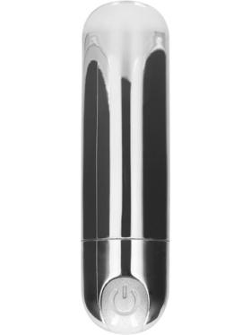 Shots Toys Rechargeable Bullet, 10 Speed, silver